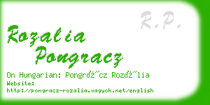 rozalia pongracz business card